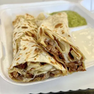 Quesadilla add carne asada