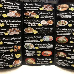 Full menu
