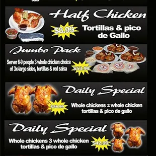chicken wings and fried chicken