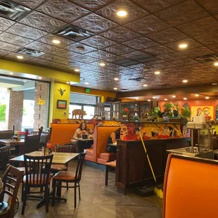 Inside area has great decor and ambiance