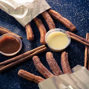 churros and dipping sauce