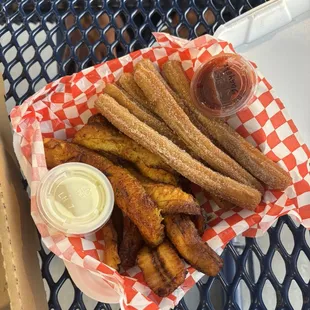 Plantains and churros