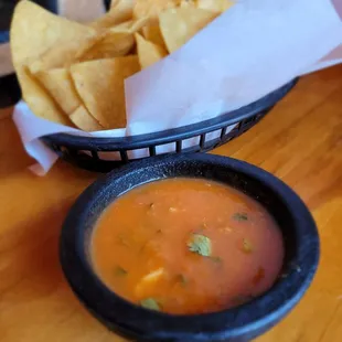 Homemade chips &amp; salsa