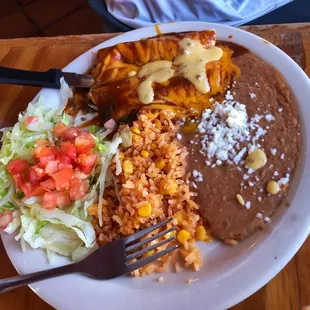 Chicken Enchiladas (picture taken 6/5/2022) 10/10 authentic!!