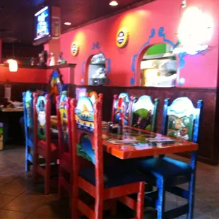 interior, tacos