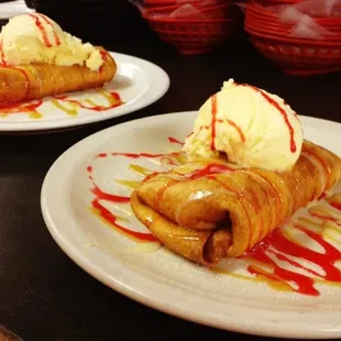 Banana Chimichanga for dessert!
