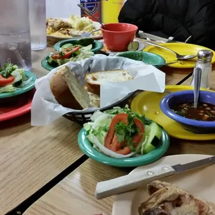 Various seafood.
