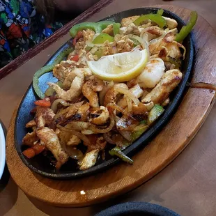Chicken and Shrimp Fajitas