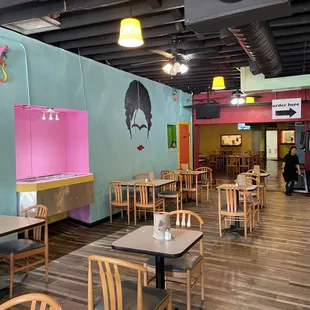 the interior of a restaurant