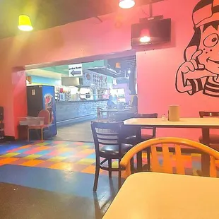 the interior of a restaurant