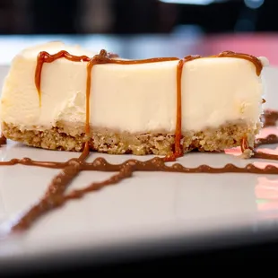 a slice of cheesecake