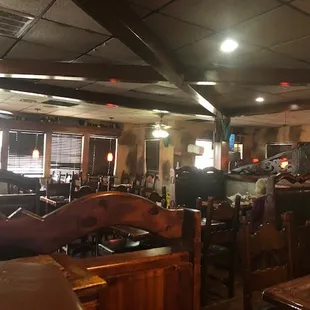 the inside of a restaurant