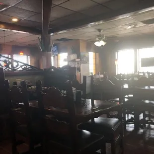 the dining room of a restaurant