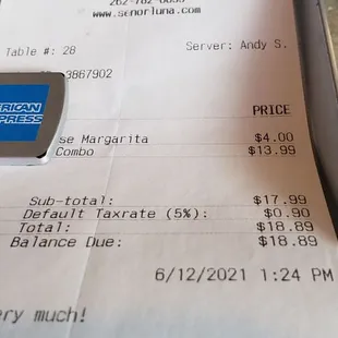 Not bad for lunch and a cocktail