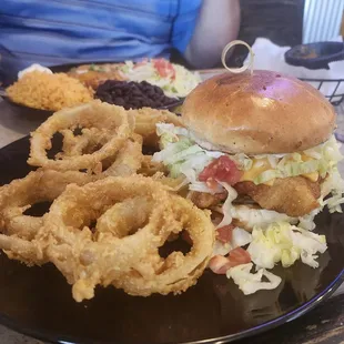 Fish filet burger