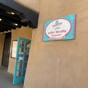 the entrance to the store