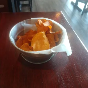 Sweet potato chips