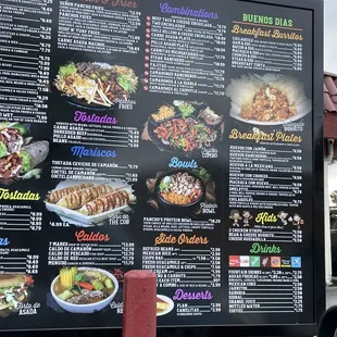 Food menu