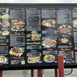 Food menu