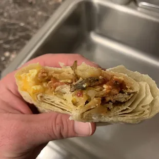 All tortilla! Saddest burrito in San Diego!