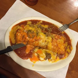 Chile verde panchito with my favorite French dressing. Highly recommend!