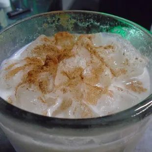 Horchata, close-up.