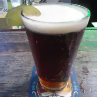 An ice cold Modelo Negro - yum!