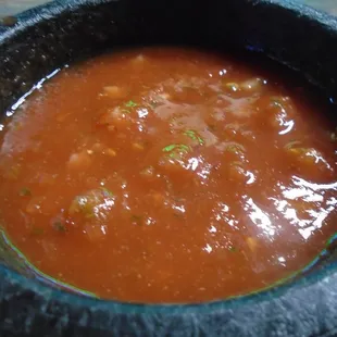 Salsa, close-up.