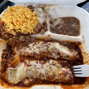 Chicken Enchiladas (2) Plate