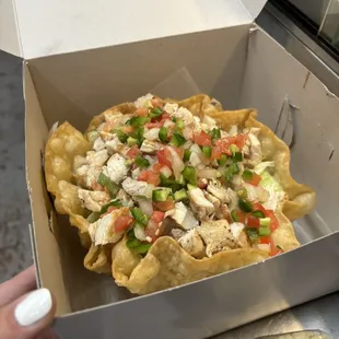 Taco salad was delicious recommend