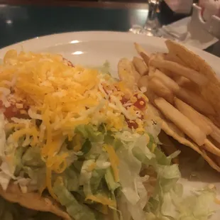 A potato taco  or a FRIES ONLY taco?