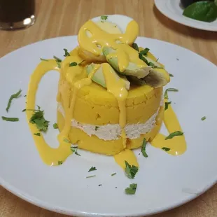 a plate of food on a table