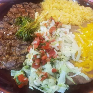 Carne Asada platter - delicious!!