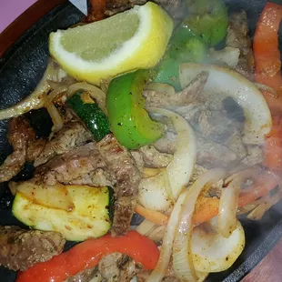 Steak fajitas