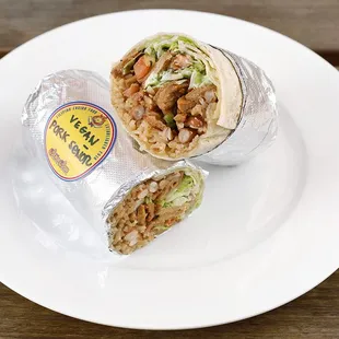 Vegan Senor Sisig Burrito