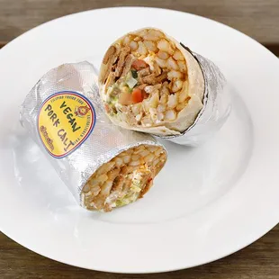 Vegan California Sisig Burrito