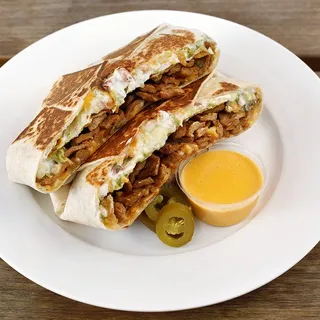 Vegan Sisig Crunch-A-Dilla