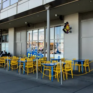 Back patio seating