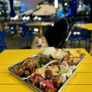 Lechon Kawali ($17), Sinigang Wings ($17), Rice &amp; Eggs ($4), Cheese Nachos ($4.50)