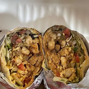 Pork burrito -- the pork is seasoned similar to al pastor