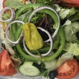 Garden Salad with your choice of homemade dressing