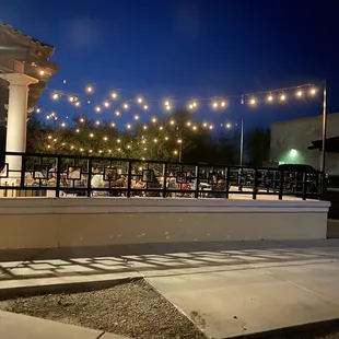 Outdoor patio, well spaced-out.