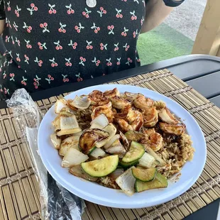 Teriyaki Shrimp plate