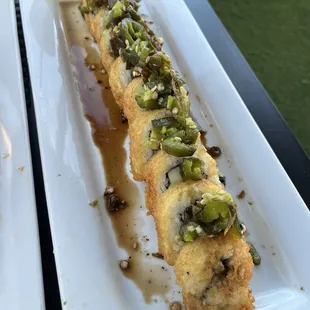 two plates of sushi