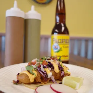 Fish Taco ans a Cold Pacifico...greattt