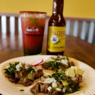 Beef Tongue Tacos