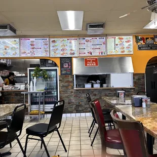 Inside and menu