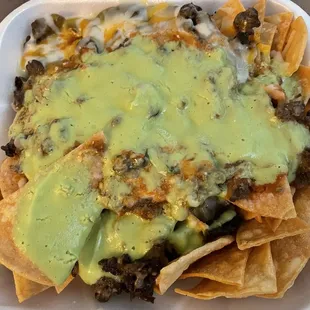 Carne asada nachos