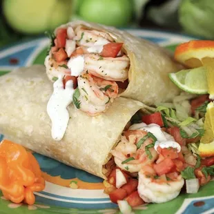 Shrimp Burro! Born here...