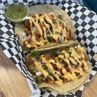 Bass fish taco